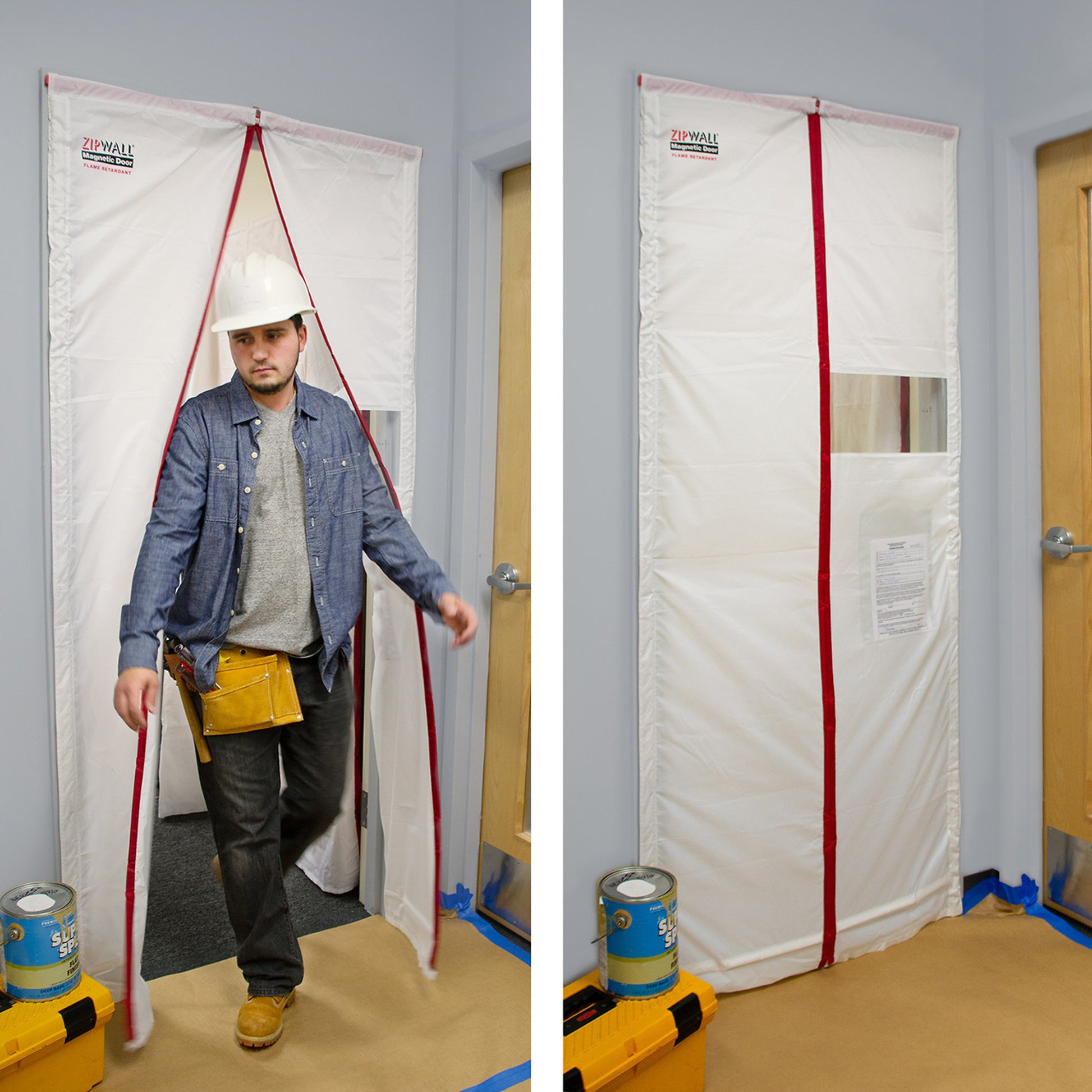 ZipWall Steel Frame Magnetic Door Kit - M3070 - 2 Kits/EA