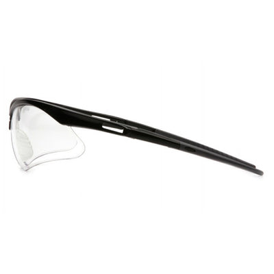 Pyramex PMXTREME Black Frame/Clear Anti-Fog Lens With Black Cord Safety Eyewear