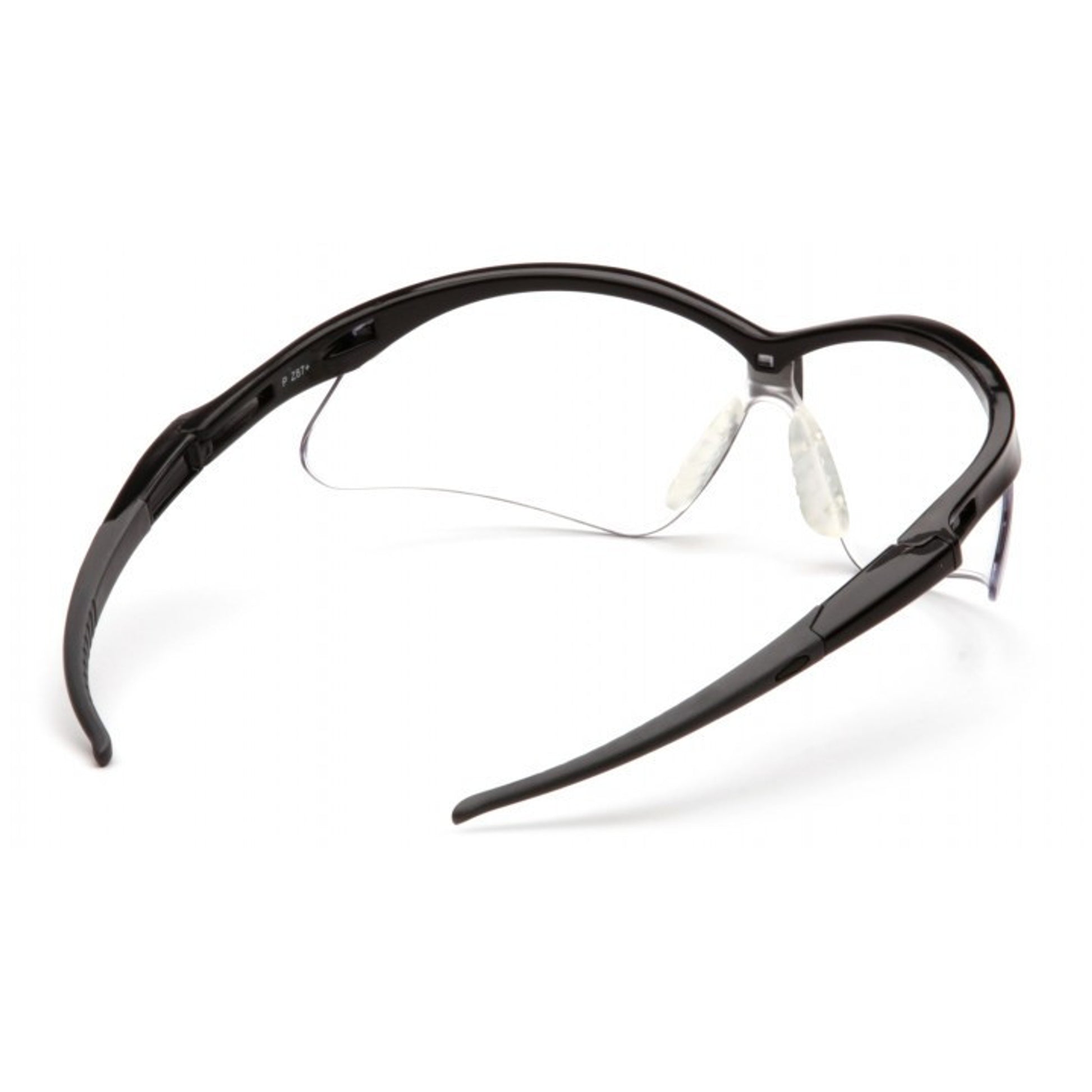 Pyramex PMXTREME Black Frame/Clear Anti-Fog Lens With Black Cord Safety Eyewear