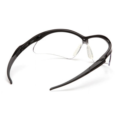 Pyramex PMXTREME Black Frame/Clear Anti-Fog Lens With Black Cord Safety Eyewear