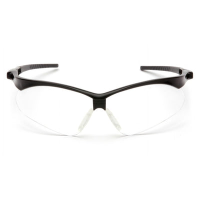 Pyramex PMXTREME Black Frame/Clear Anti-Fog Lens With Black Cord Safety Eyewear
