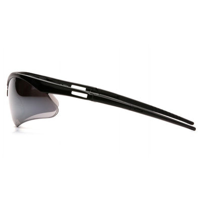 Pyramex PMXTREME Black Frame/Silver Mirror Lens With Black Cord Safety Eyewear