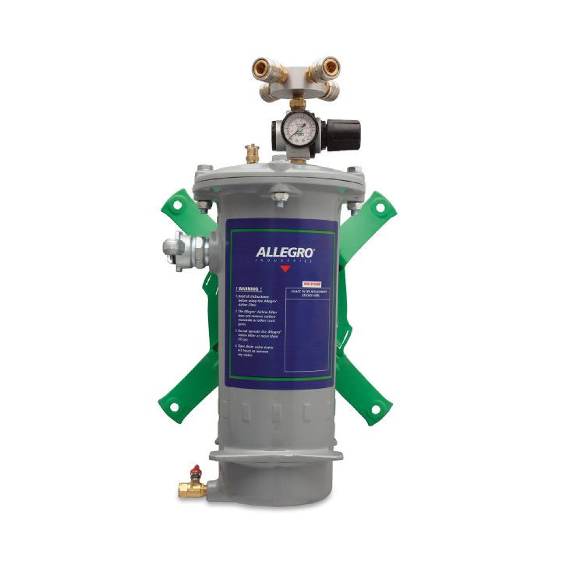 Alllegro Airline Filter w/ Four?Worker Manifold w/o CO Monitor - 9874-W/O