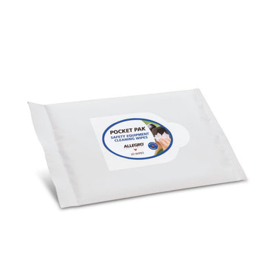 Alllegro Alcohol-Free Respirator Cleaning Wipes, Pocket Pak (20/Pak) - 3001-20PP