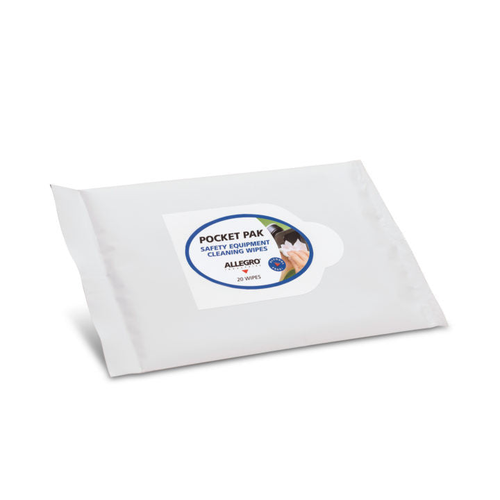 Alllegro Alcohol-Free Respirator Cleaning Wipes, Pocket Pak (20/Pak) - 3001-20PP