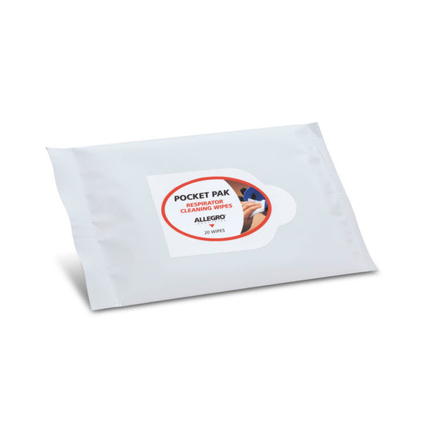 Alllegro Alcohol Respirator Cleaning Wipes, Pocket Pak (20/Pak) - 1001-20PP