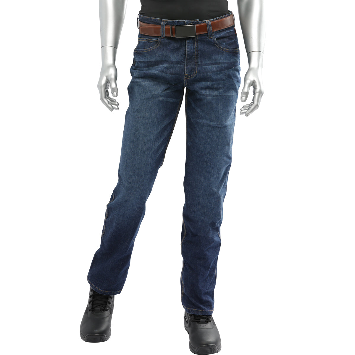PIP FR Clothing AR/FR Dual Certified Stretch Jeans  13.1 cal/cm2 - Blue - 1/EA - 385-FRSJ