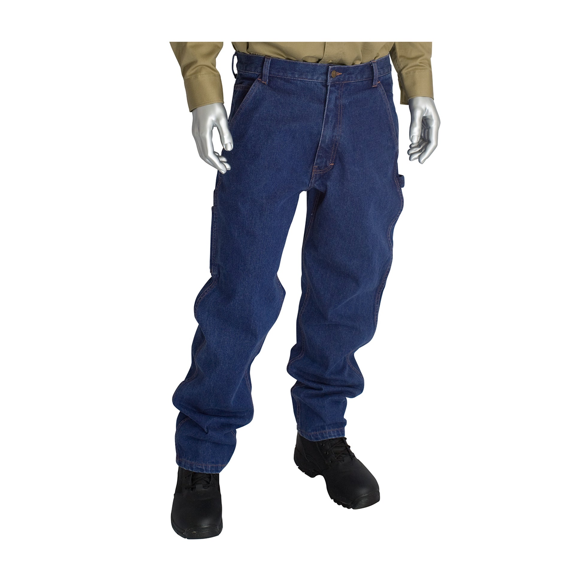 PIP FR Clothing AR/FR Dual Certified Carpenter Jeans - 16.4 cal/cm2 - Blue - 1/EA - 385-FRCJ