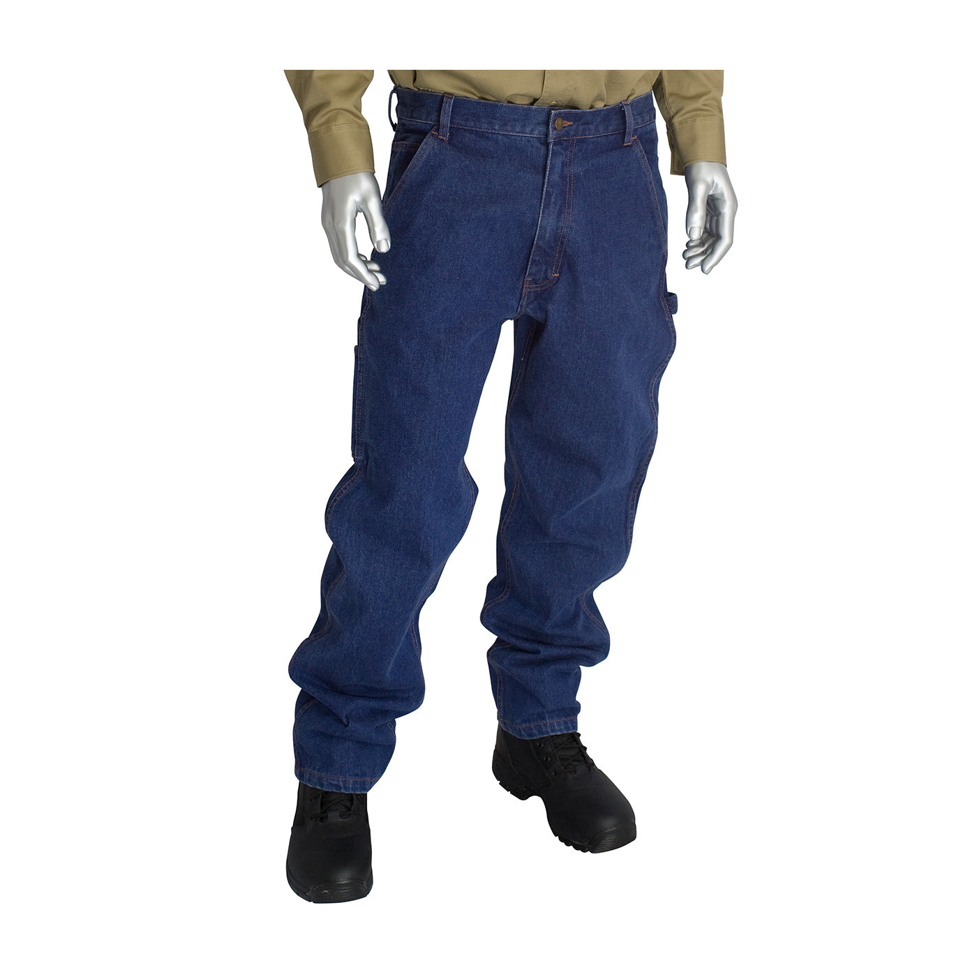 PIP FR Clothing AR/FR Dual Certified Carpenter Jeans - 16.4 cal/cm2 - Blue - 1/EA - 385-FRCJ