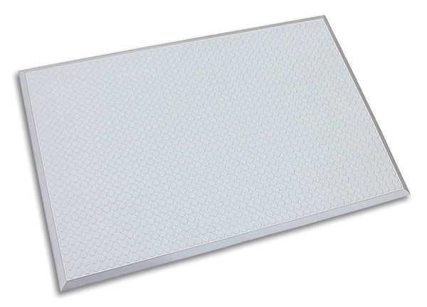Ergomat Infinity Smooth Silver Anti-Fatigue Mat - 2'x18'