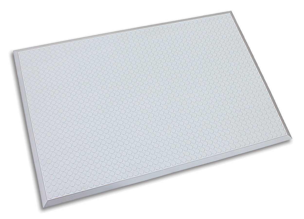 Ergomat Infinity Smooth Silver Anti-Fatigue Mat - 4'x8'
