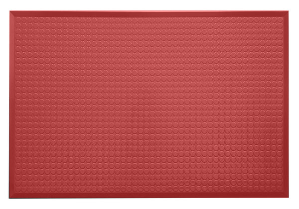 Ergomat Infinity Smooth Red Anti-Fatigue Mat - 2'x17'