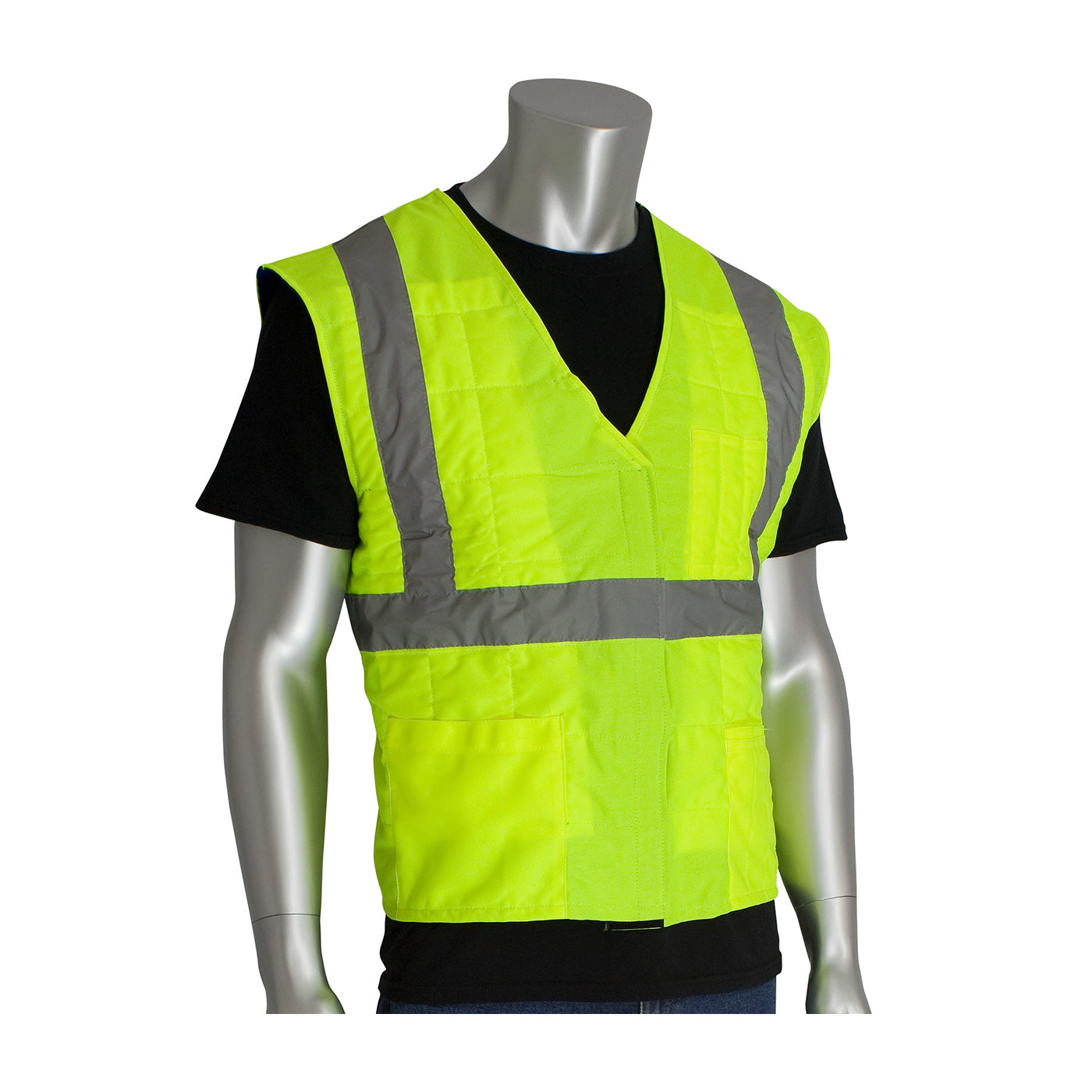 EZ-Cool Evaporative Cooling ANSI Type R Class 2 Vest - Hi-Vis Yellow - 1/EA - 390-EZ202