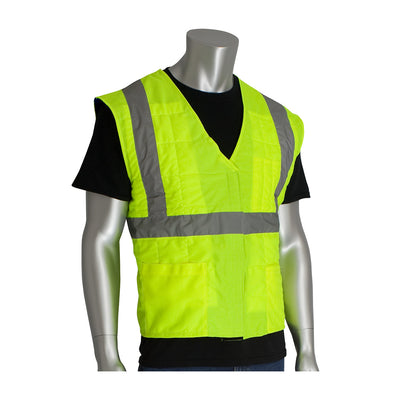 EZ-Cool Evaporative Cooling ANSI Type R Class 2 Vest - Hi-Vis Yellow - 1/EA - 390-EZ202