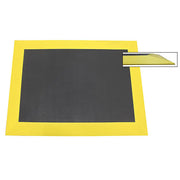 Ergomat XL Bubble with 3.5'' yellow bevels Anti-Fatigue Mat - 4'x29'