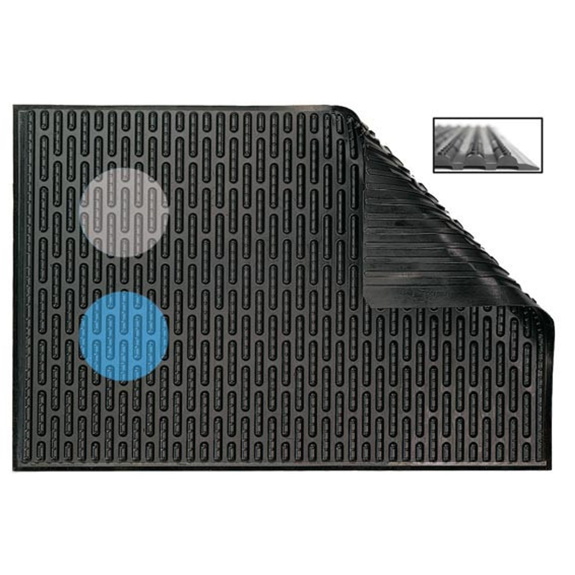 Ergomat Softline Weld Gray Anti-Fatigue Mat - 4'x17'