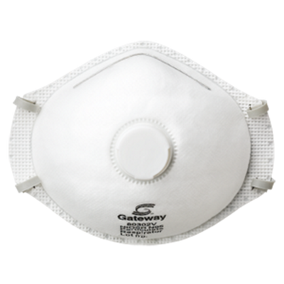 Gateway TruAir Vented N95 Particulate Dust Disposable Respirator - 10 Pack - 80302V