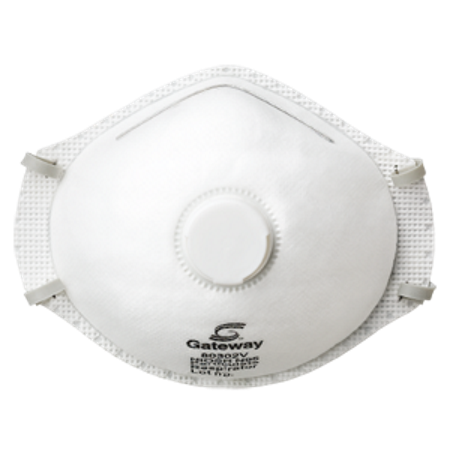 Gateway TruAir Vented N95 Particulate Dust Disposable Respirator - 10 Pack - 80302V