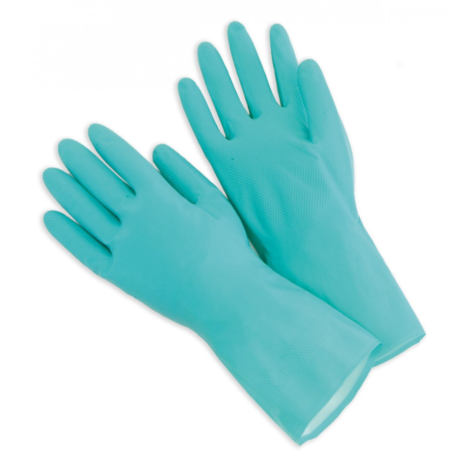 Green Nitrile 15 Mil Flocklined - Dozen