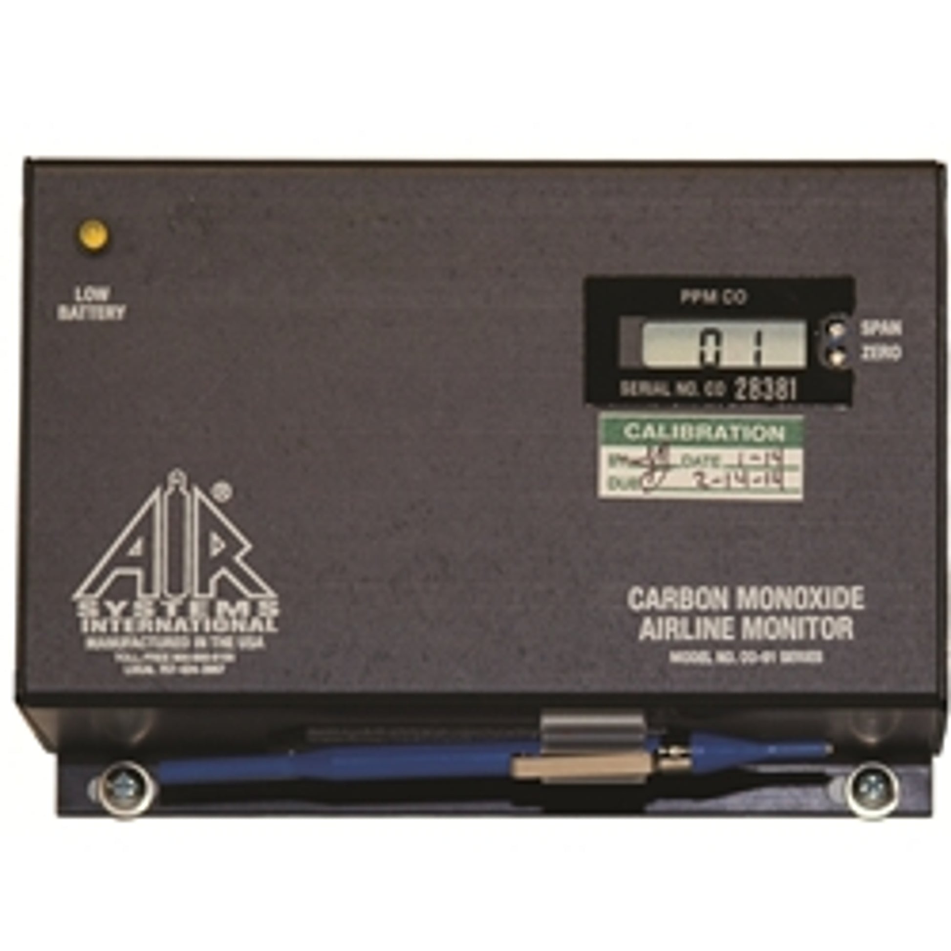 Air Systems Portable Airline Carbon Monoxide Replacement Monitor CO-91