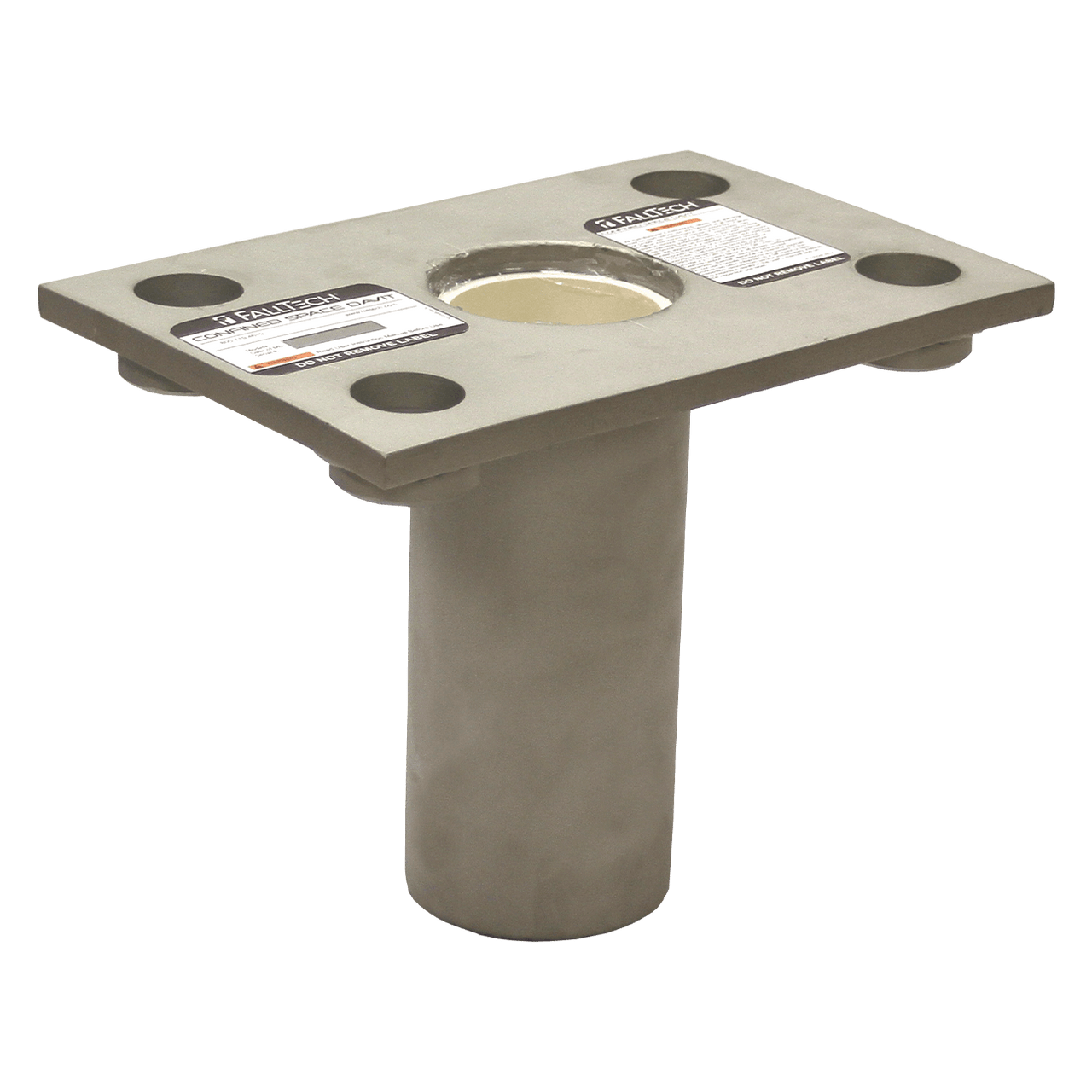 FallTech Flush-mount Stainless Steel Bolt-on Fixed Davit Base - 65020BFS