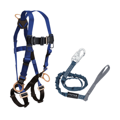 FallTech Harness and Lanyard 2-pc Combination 7017 with 8259L - CMB178259L