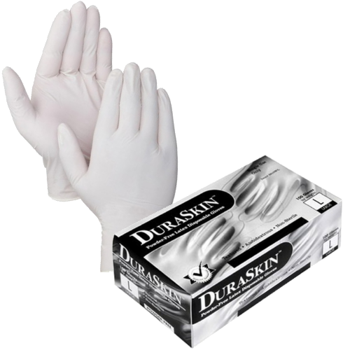 3.5 Mil Latex Powdered Industrial Grade Disposable Glove - T2800W - 100/Box