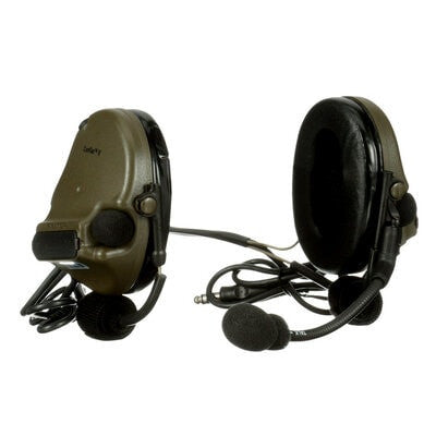 3M PELTOR ComTac V Headset - Neckband - DL - Standard Dynamic Mic - NATO Wiring - Green - MT20H682BB-19 GN
