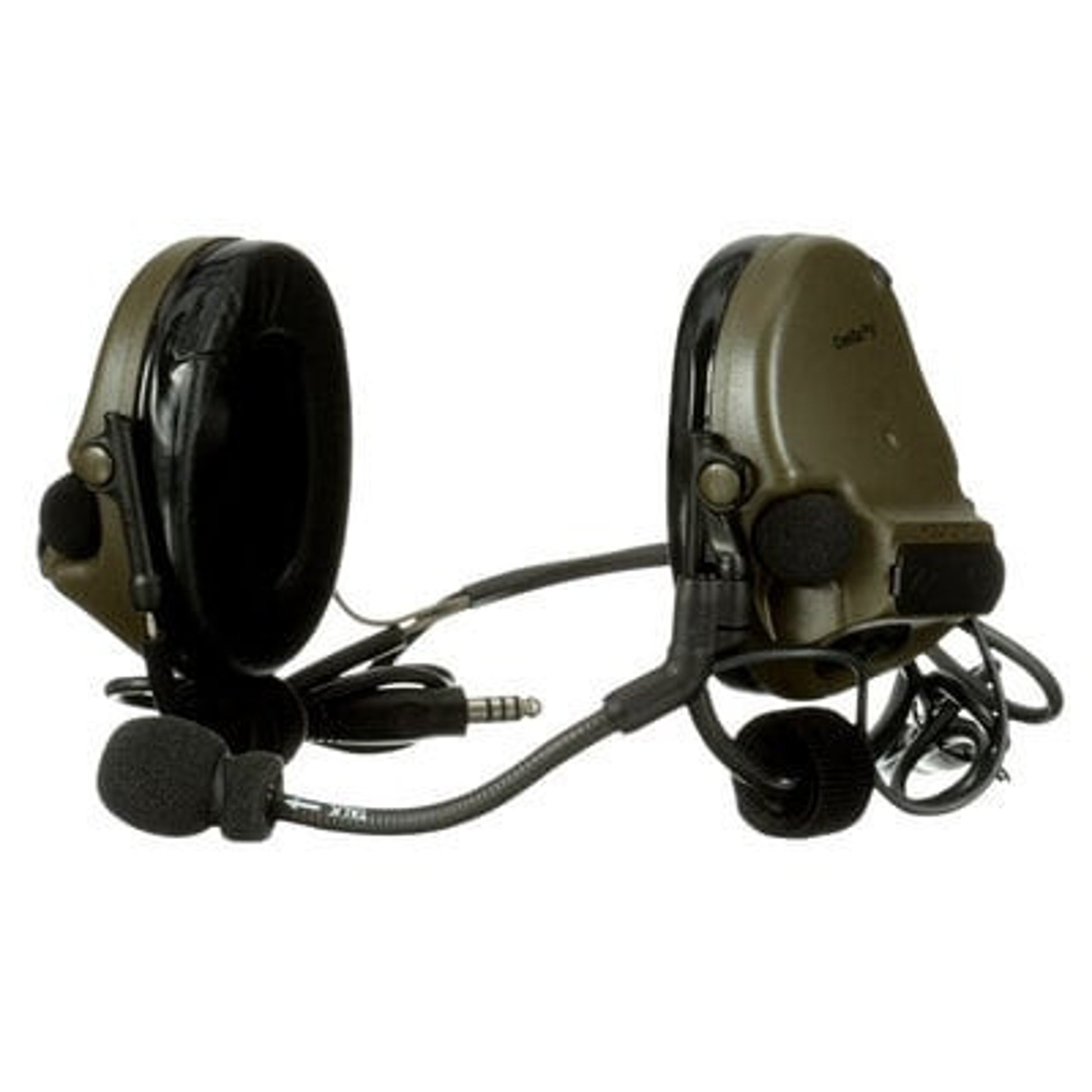 3M PELTOR ComTac V Headset - Neckband - DL - Standard Dynamic Mic - NATO Wiring - Green - MT20H682BB-19 GN