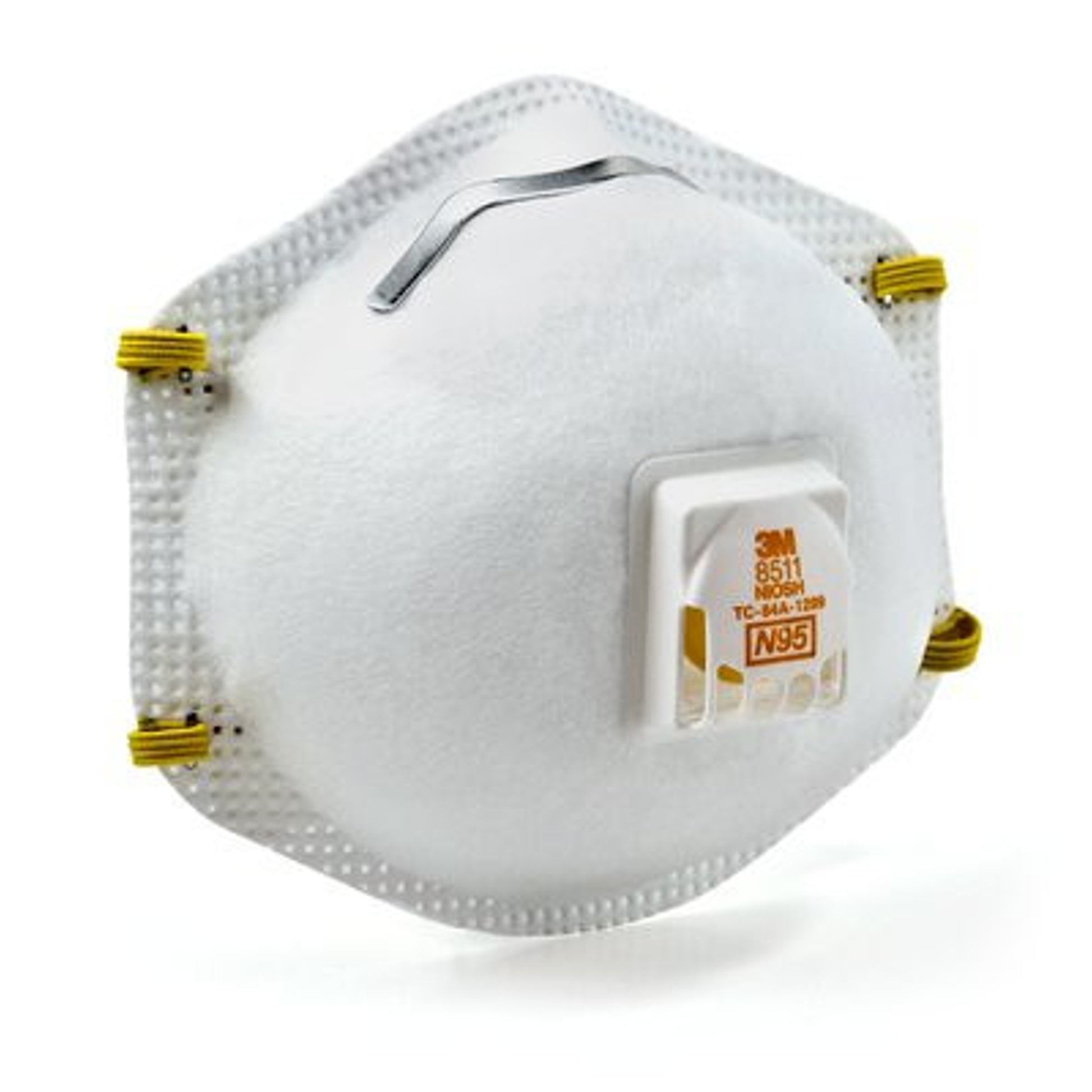 3M 8511 N95 Particulate Dust Mask with Cool Flow Exhalation Valve 80 Masks (8 Box of 10 Masks)