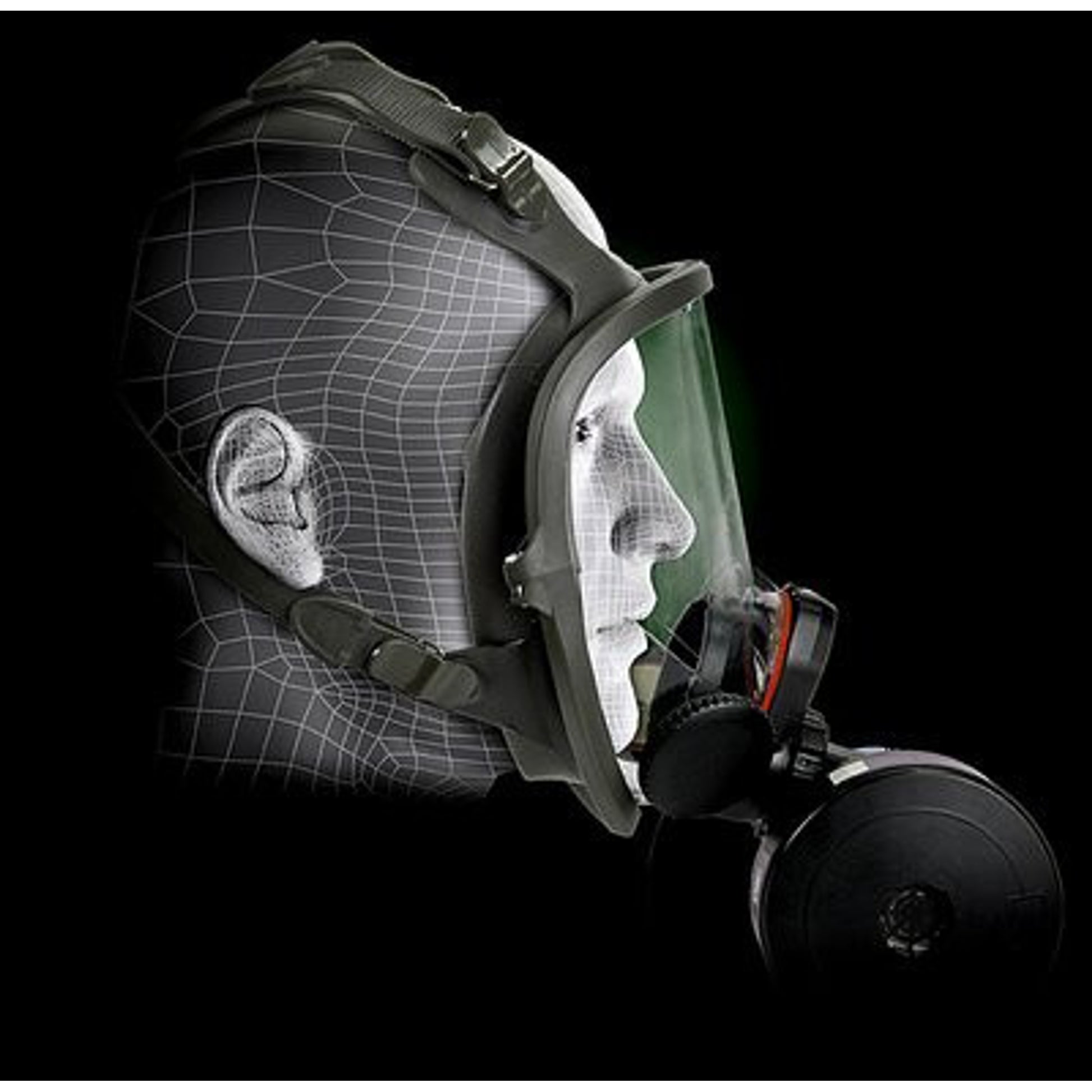 3M Powerflow Face-Mounted Powered Air Purifying Respirator (PAPR) - 6900PF - Large