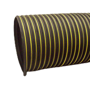 Nikro 10" x 25' Heavy Duty Black & Yellow Flex Duct - 860415