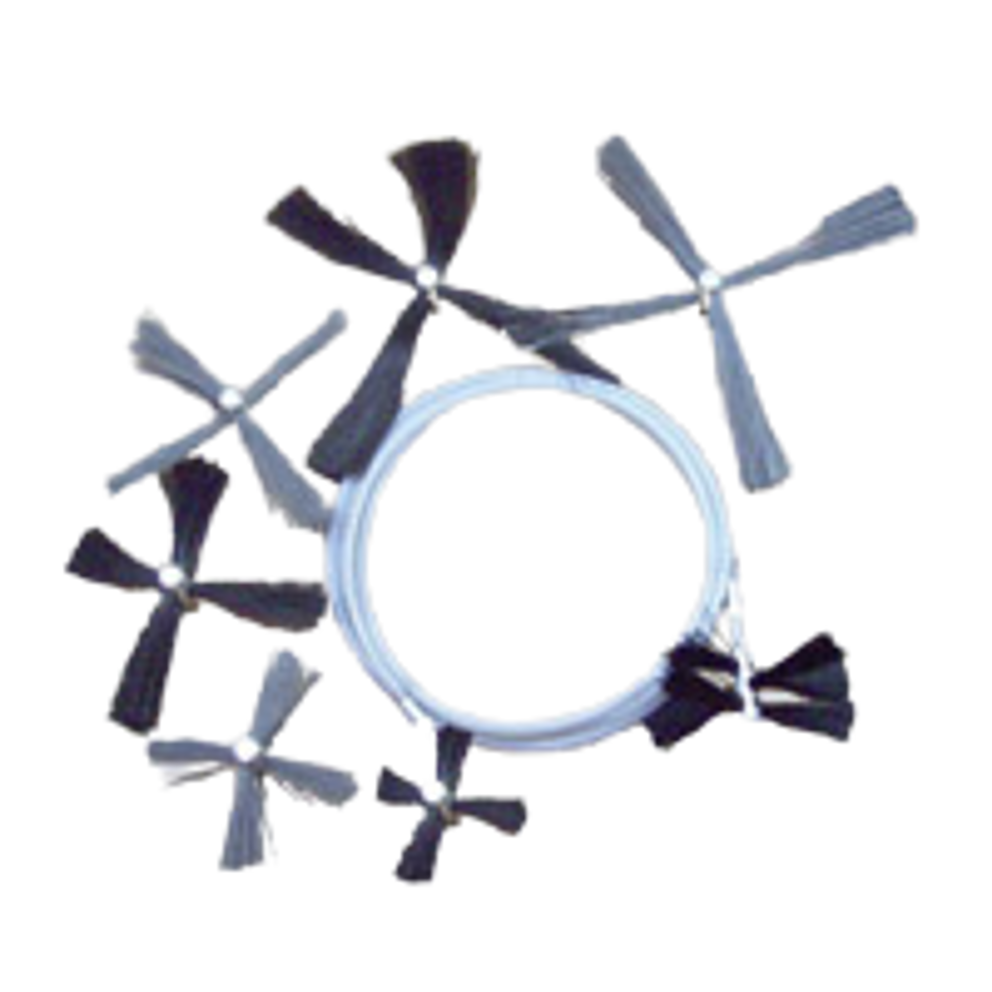 Nikro 15' Rotary Brush Cable System w/Button Lock Brushes - 862045