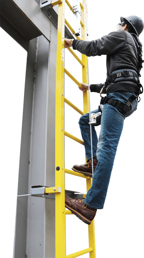 French Creek 290 ft. Ladder Climbing Safety System - VL-38-290