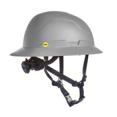 MSA V-Gard H2 Full Brim - Type II Class C - Mips - Safety Helmet - Non-Vented - Gray - 10250621