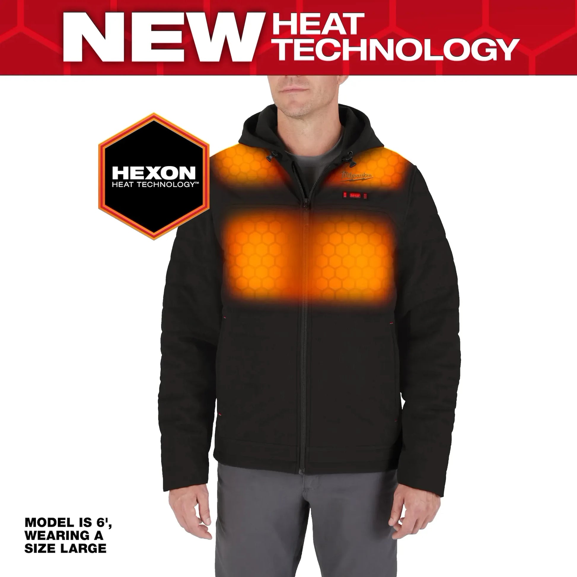 Milwaukee Tools M12 Heated Axis Jacket - Complete Kit (Includes Battery) - Black - XL
