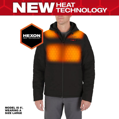 Milwaukee Tools M12 Heated Axis Jacket - Complete Kit (Includes Battery) - Black - XL