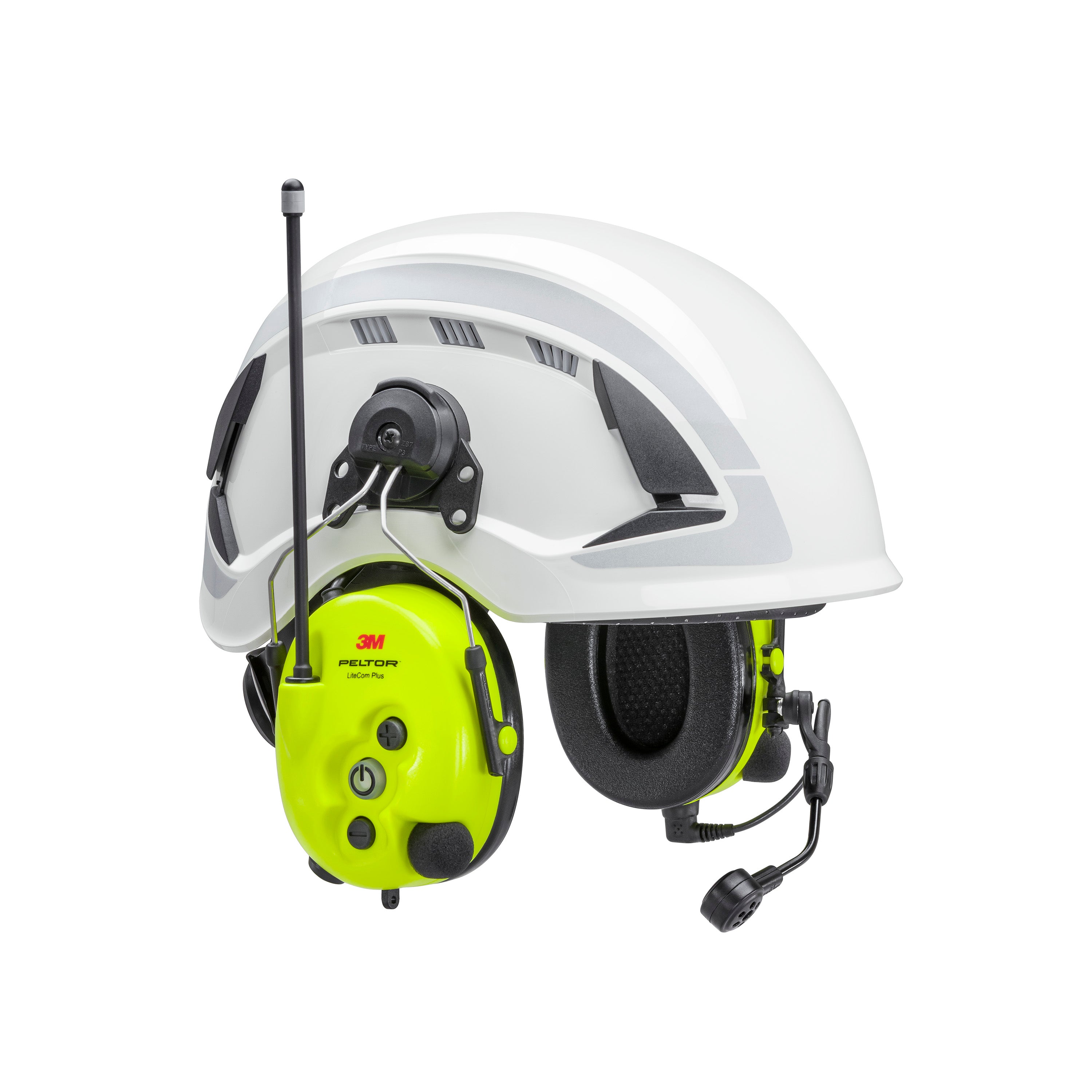 3M PELTOR LiteCom Plus Headset - Hard Hat Attached - MT73H7P3E4610NA
