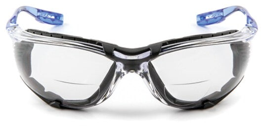 3M Virtua CCS Black Frame, Clear Anti-Fog Lens +2.0 Diopter Safety Eyewear - VC220AF
