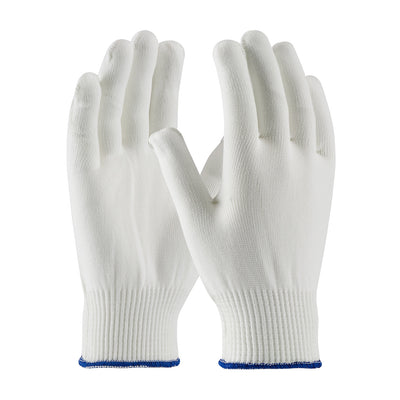 CleanTeam Light Weight Seamless Knit Stretch Polyester Clean Environment Glove - Silicone-Free - White - 24/DZ - 40-230