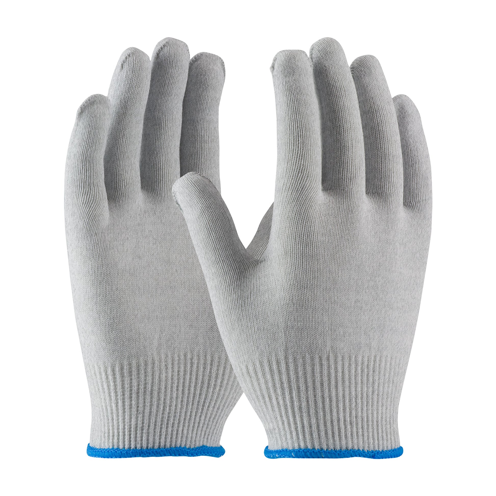 CleanTeam Seamless Knit Nylon / Carbon Fiber Electrostatic Dissipative (ESD) Glove - Gray - 1/DZ - 40-6410