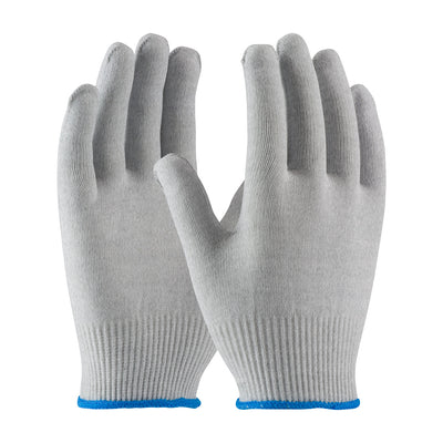 CleanTeam Seamless Knit Nylon / Carbon Fiber Electrostatic Dissipative (ESD) Glove - Gray - 1/DZ - 40-6410