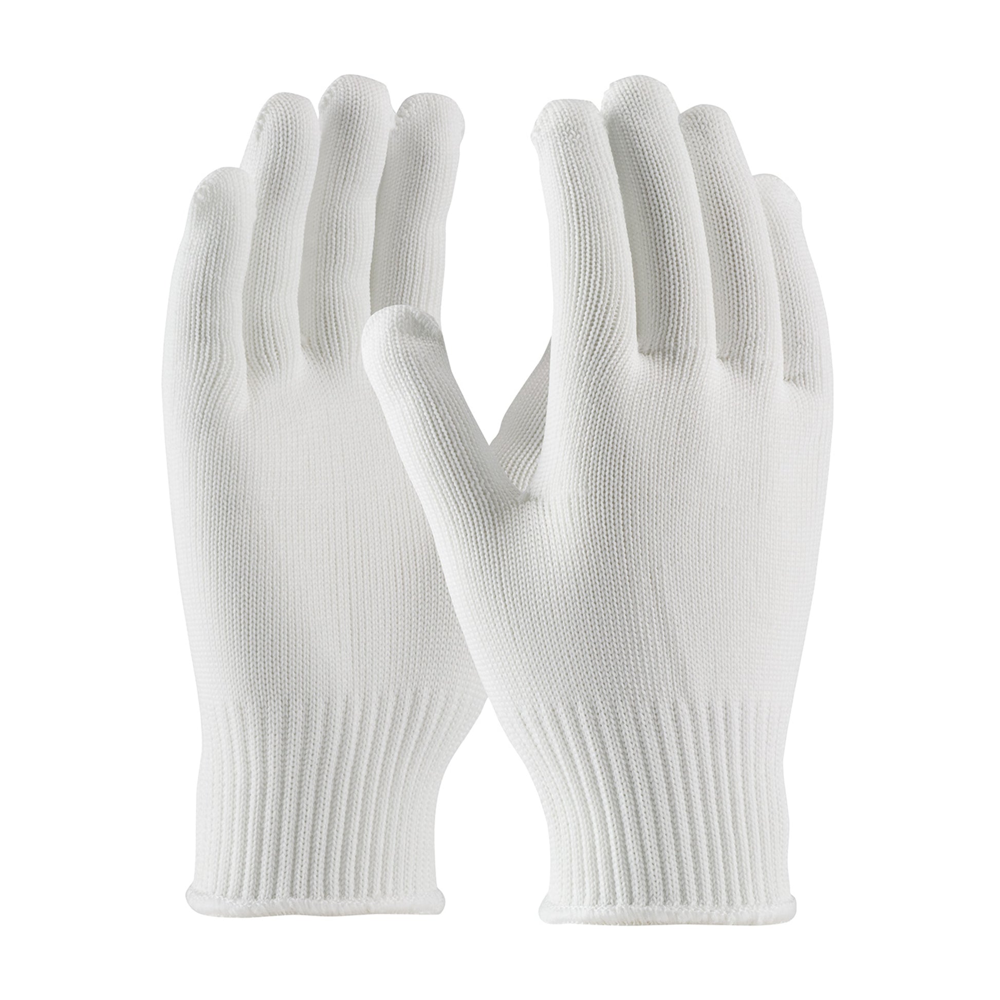 CleanTeam Medium Weight Seamless Knit Stretch Polyester Clean Environment Glove - 10 Gauge - White - 1/DZ - 40-C2210