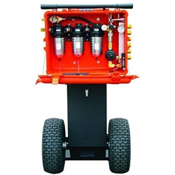 Air Systems Auto-Air Cart 100 CFM Grade D Air Filtration Carbon Monoxide 4 Outlets Large Cart BB100-23AA
