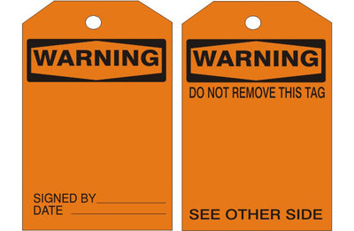 WARNING TAGS
