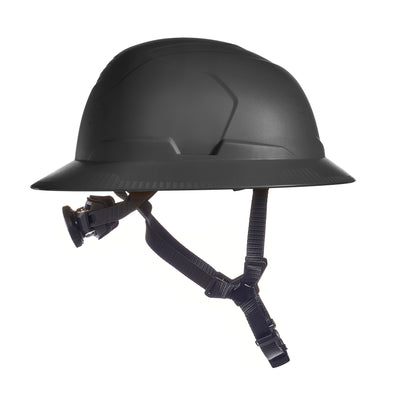 MSA V-Gard H2 Full Brim - Type II Class E Safety Helmet - Non-Vented - Black - 10250594
