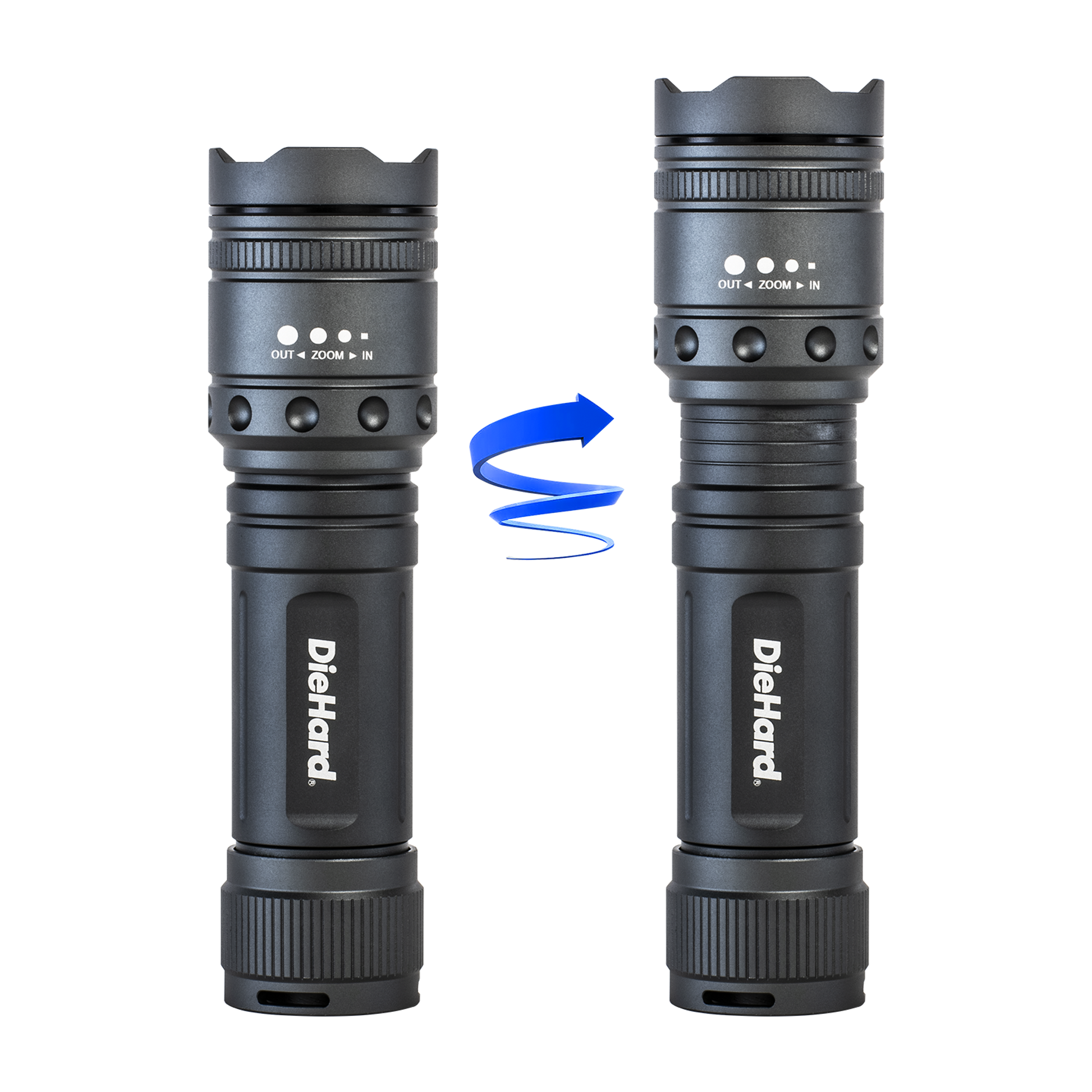 Dorcy DieHard Twist Focus 1,700 Lumen Flashlight - 41-6123