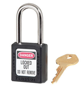 MASTER LOCK MODEL NO. 410 THERMOPLASTIC SAFETY PADLOCK