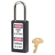 MASTER LOCK MODEL NO. 411 THERMOPLASTIC SAFETY PADLOCK - MASTER LOCK MODEL NO. 411 THERMOPLASTIC SAFETY PADLOCK, 1.5”, Thermoplastic