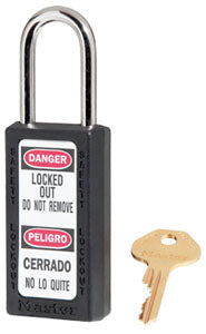 MASTER LOCK MODEL NO. 411 THERMOPLASTIC SAFETY PADLOCK